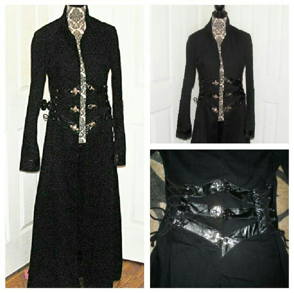 Red Balls On Fire London Goth / Punk Corset Trench